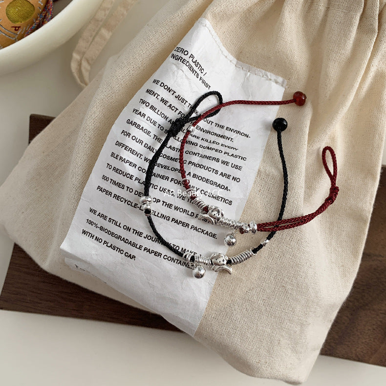 A관 - 925 실버 강아지 코끼리 펜던트 스트랩 팔찌 [1603-1605-1606] 25.11-2