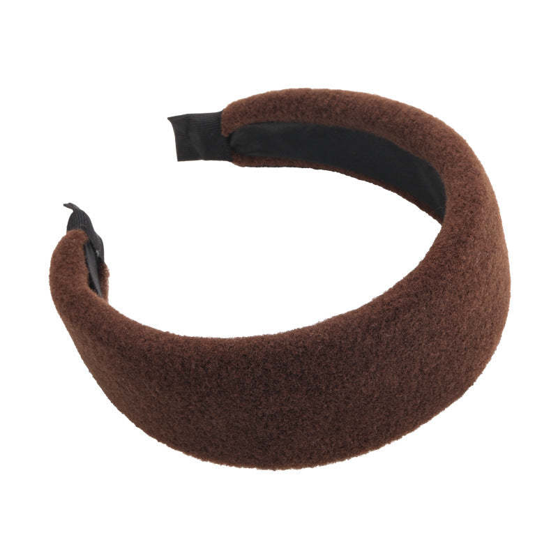 E관 - 모직 울 소재 볼륨 와이드 머리띠 [27699] 25.11-3