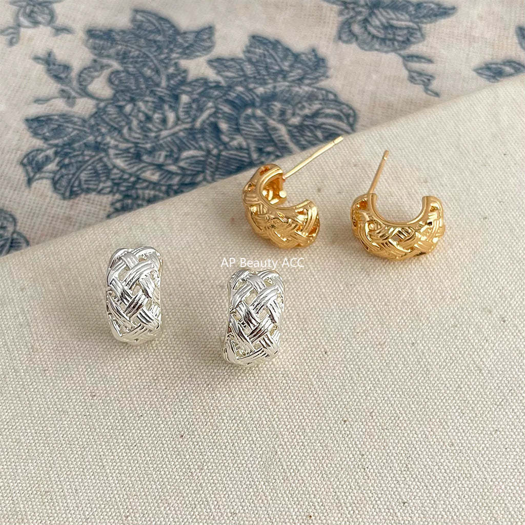 C관 - 기하학 뚫림 세련된 귀걸이 [4450-4451] 24.07-2