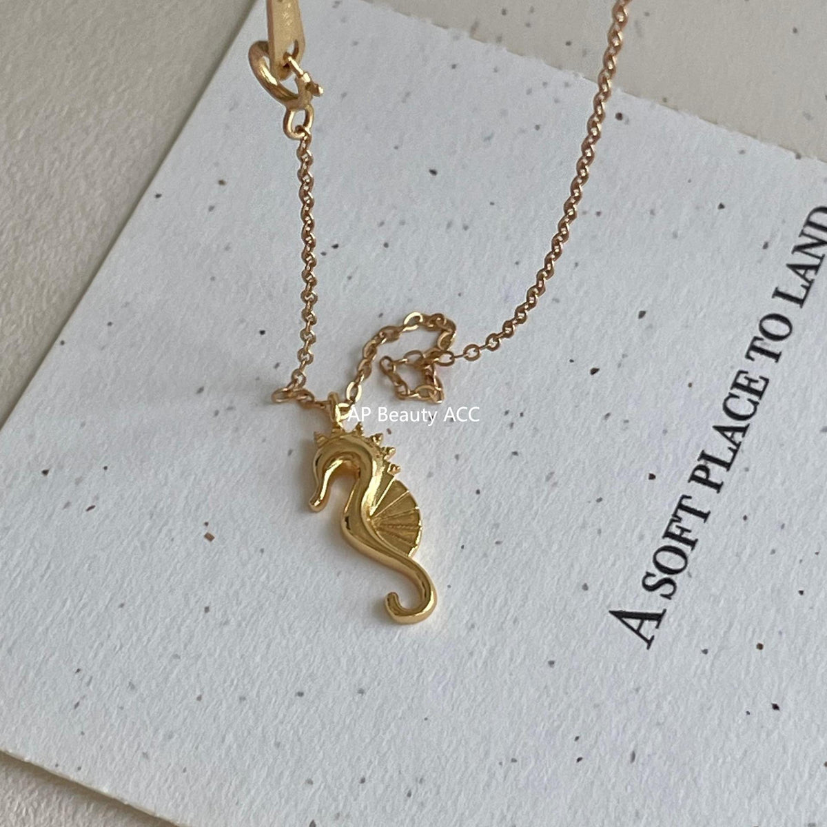 F관 - 925 실버 해마 펜던트 목걸이 [B1379] 25.10-2