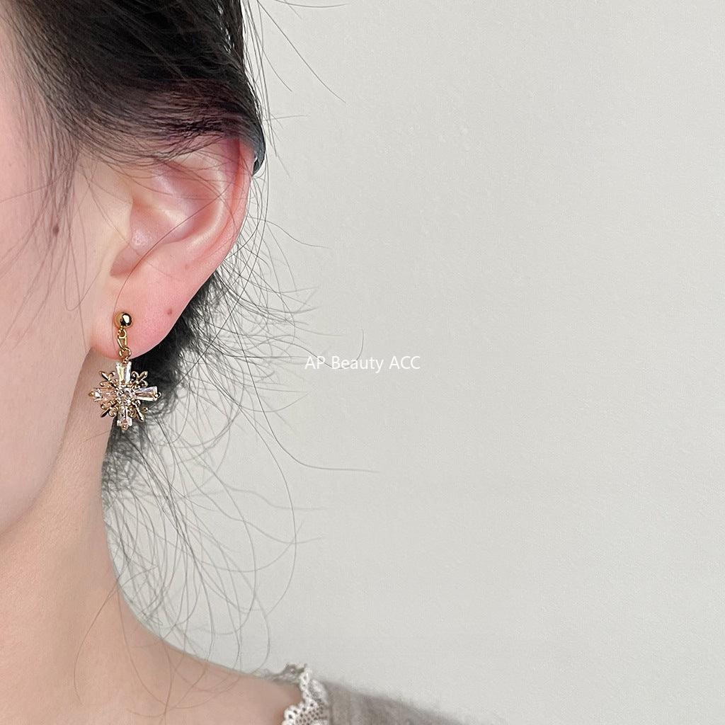 C관 - 모던 14K 도금 미니 큐빅 심플 실용적 귀걸이 [3641] 24.03-3