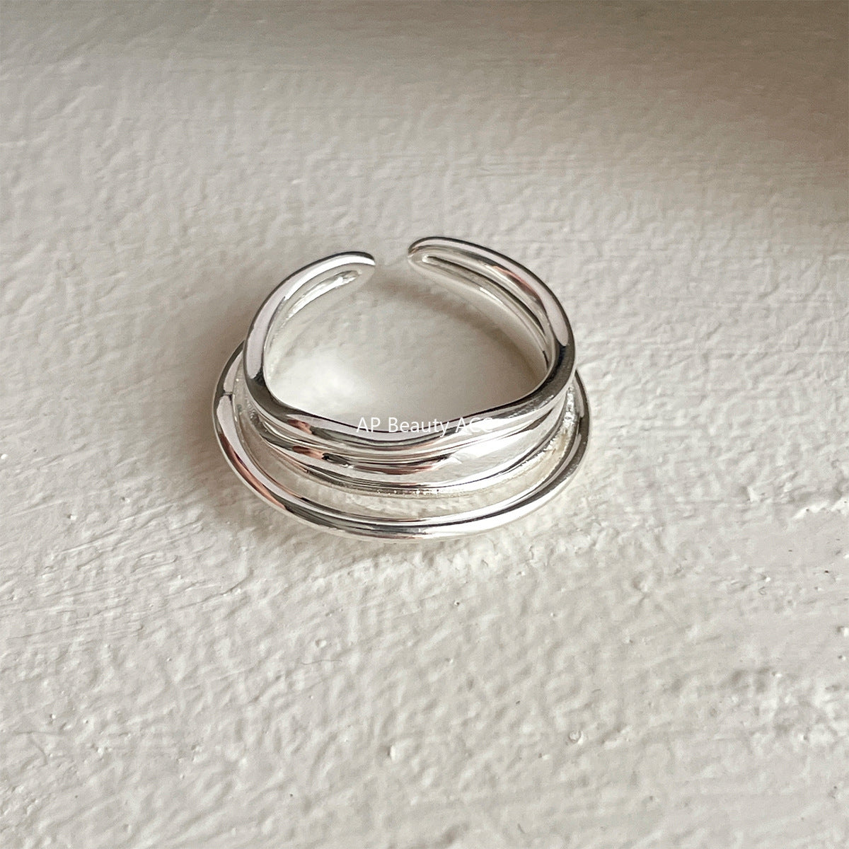 A관 - 925 실버 심플 레이어 오픈형 반지 [JZ-0595] 25.11-2