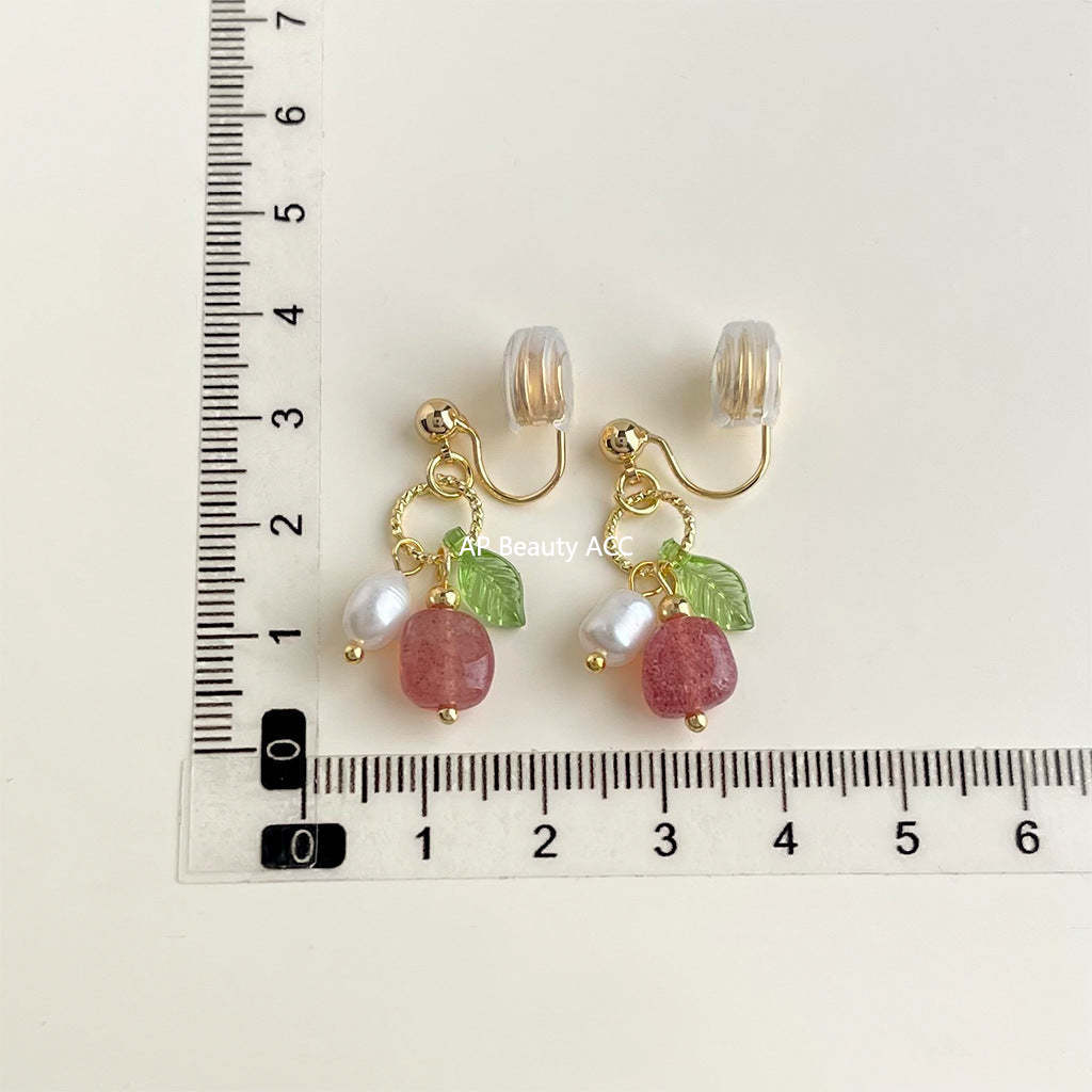 C관 - 담수 진주 골드 도금 나선형 이어커프 귀걸이 [EJ0203P] 25.02-3