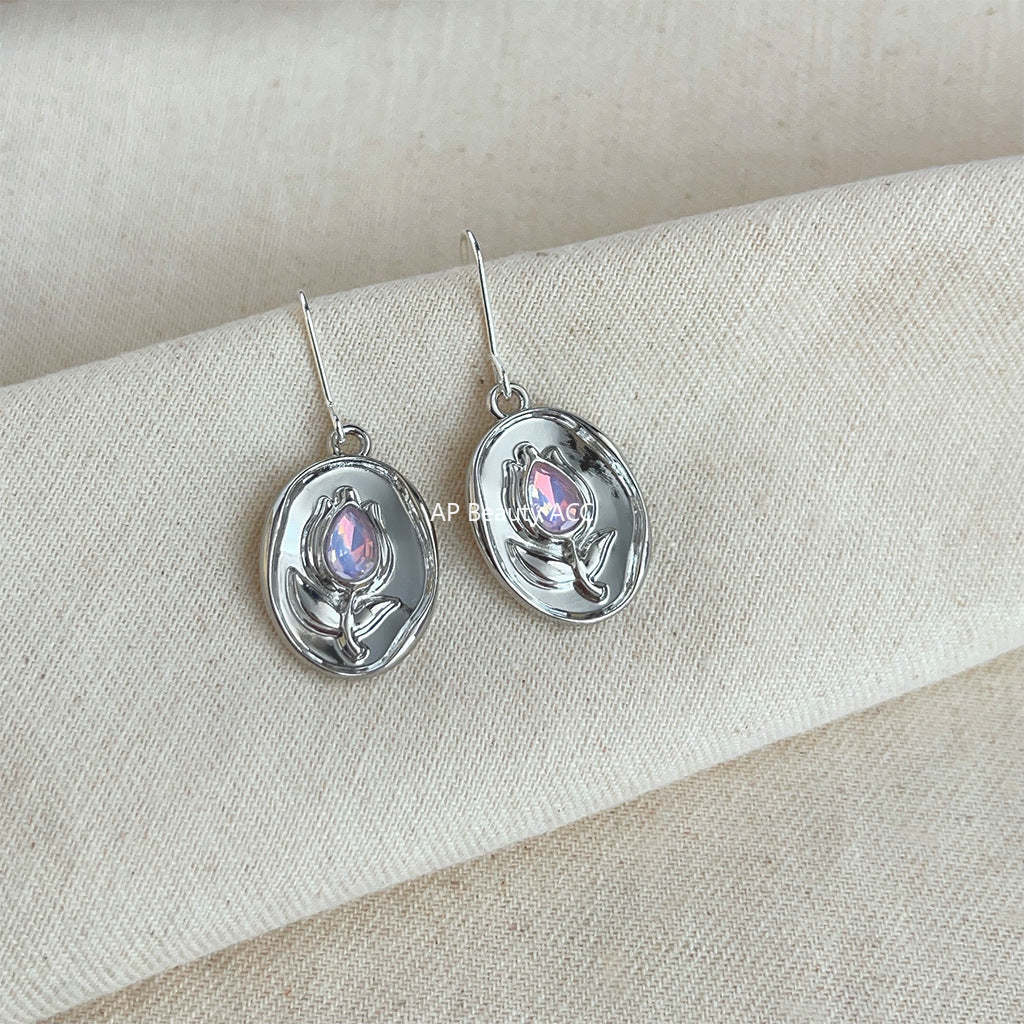 C관 - 개성 있는 유리 크리스탈 2024 신상 귀걸이 [4169] 24.05-5