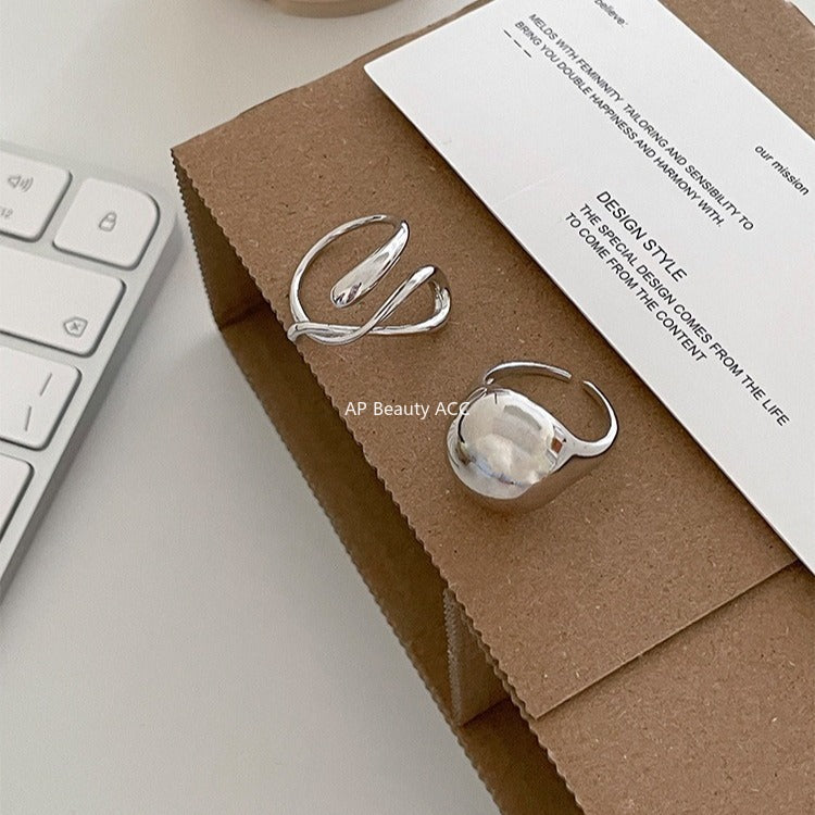 A관 - 매끈한 볼드 디자인 오픈형 반지 [JZ-0721] 25.11-1