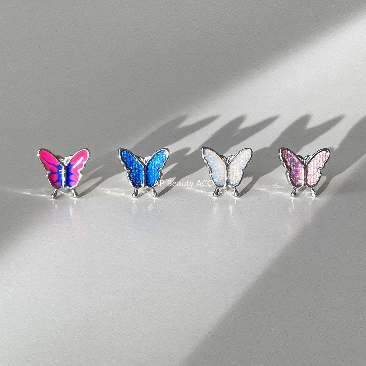 A관 - 925 은침 나비 디자인 피어싱 귀걸이 [EH-4126] 25.10-5