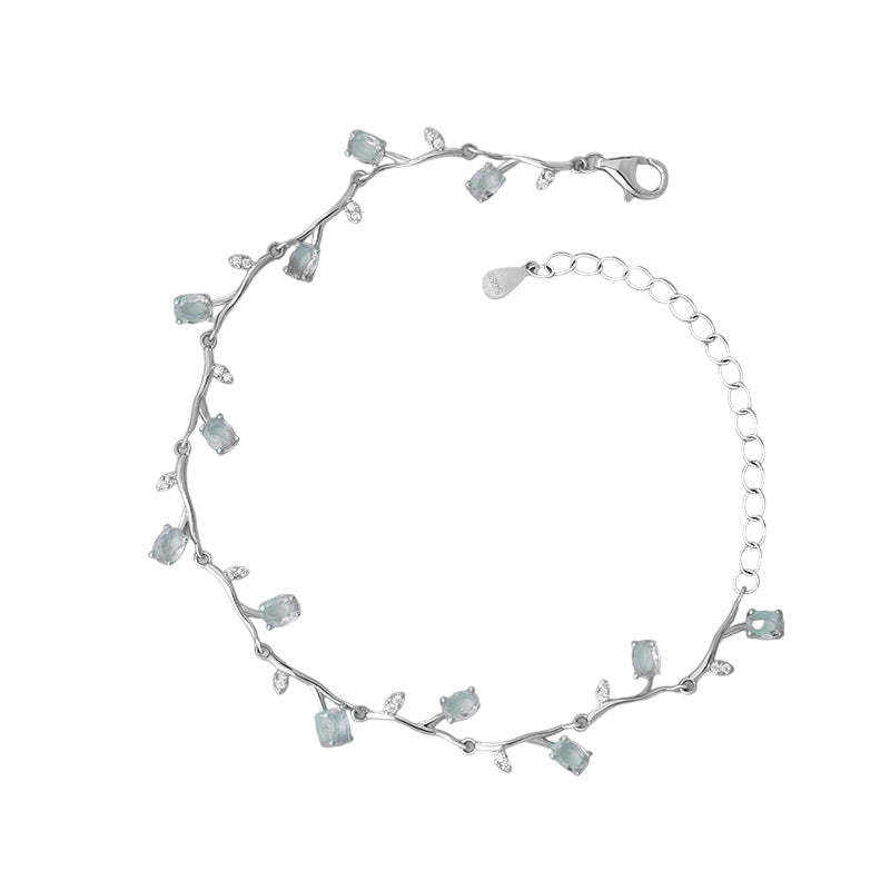 B관 - 925 실버 플라워 덩굴 큐빅 팔찌 [YC4383SL_1] 25.09-4