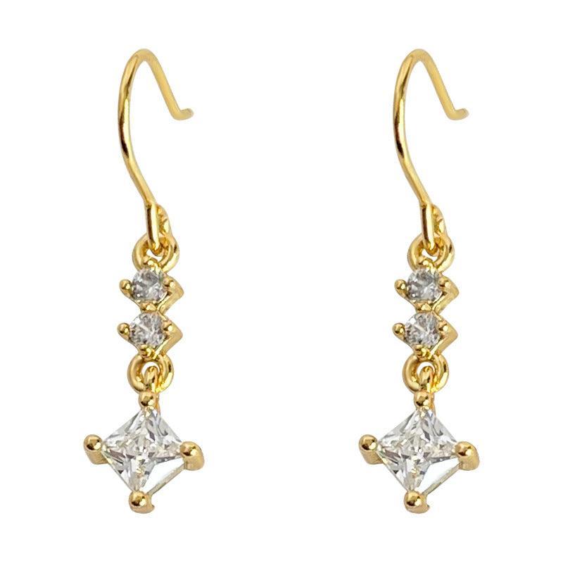 C관 - 18K 도금 두꺼운 심플한 고급스러운 귀걸이 [3698] 24.03-5