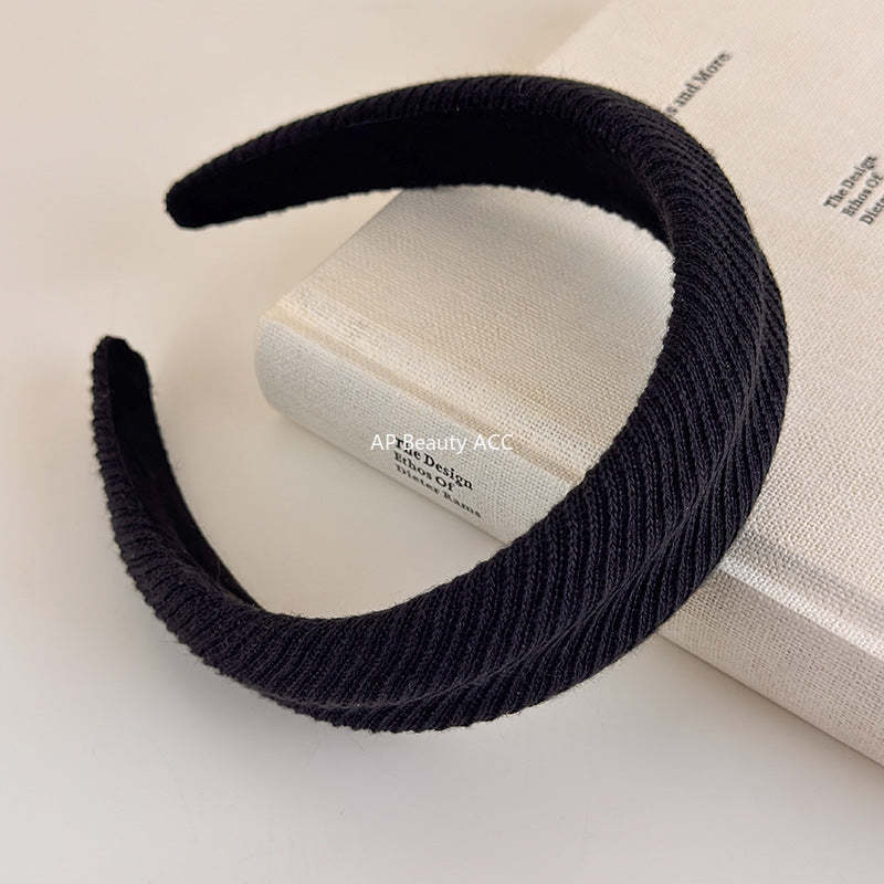 E관 - 컬러 니트 울 스펀지 머리띠 [27502] 25.09-4