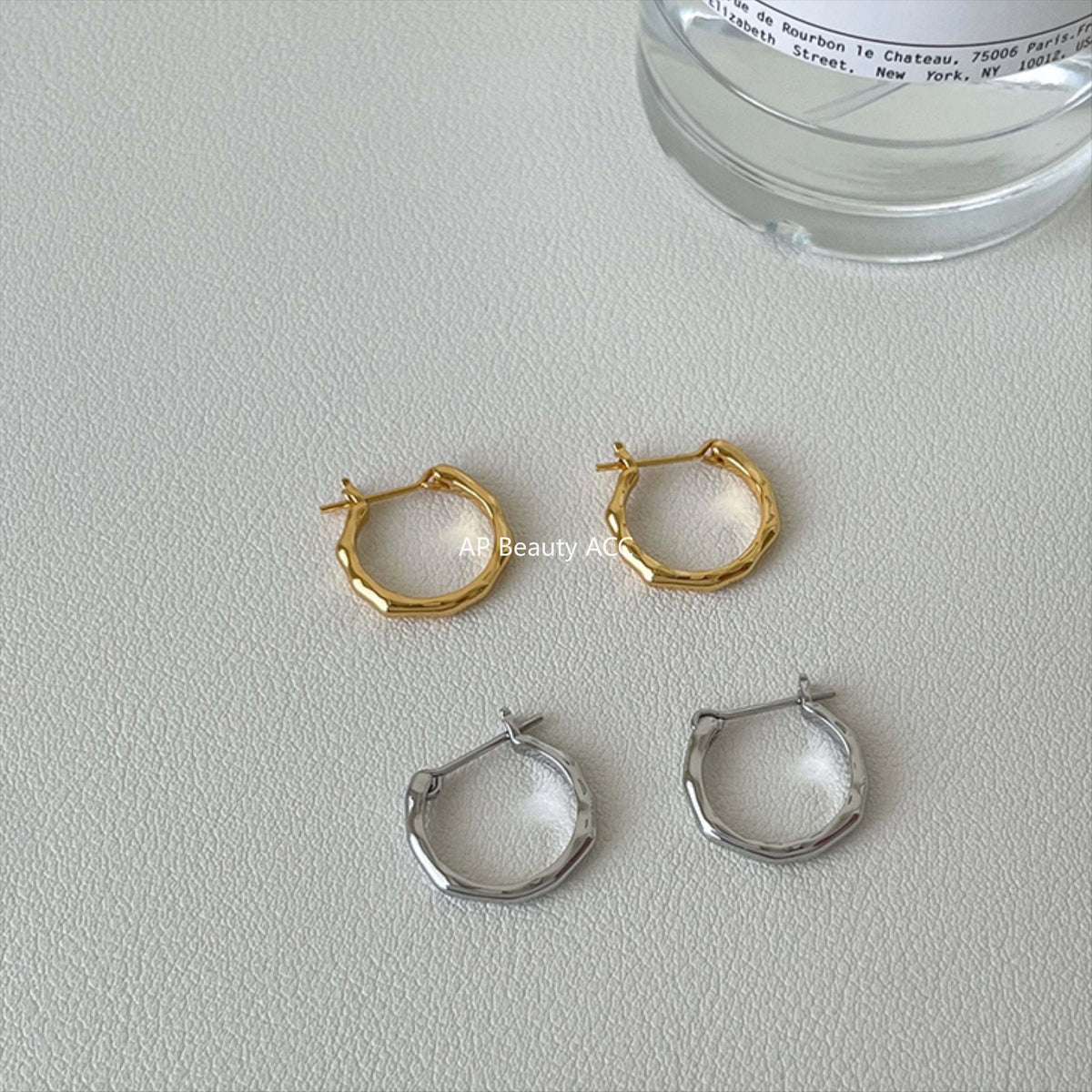 A관 - 925 은침 정형 심플 링 스터드 귀걸이 [EH-1754.SJ] 25.12-3