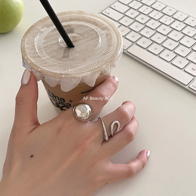 A관 - 매끈한 볼드 디자인 오픈형 반지 [JZ-0721] 25.11-1