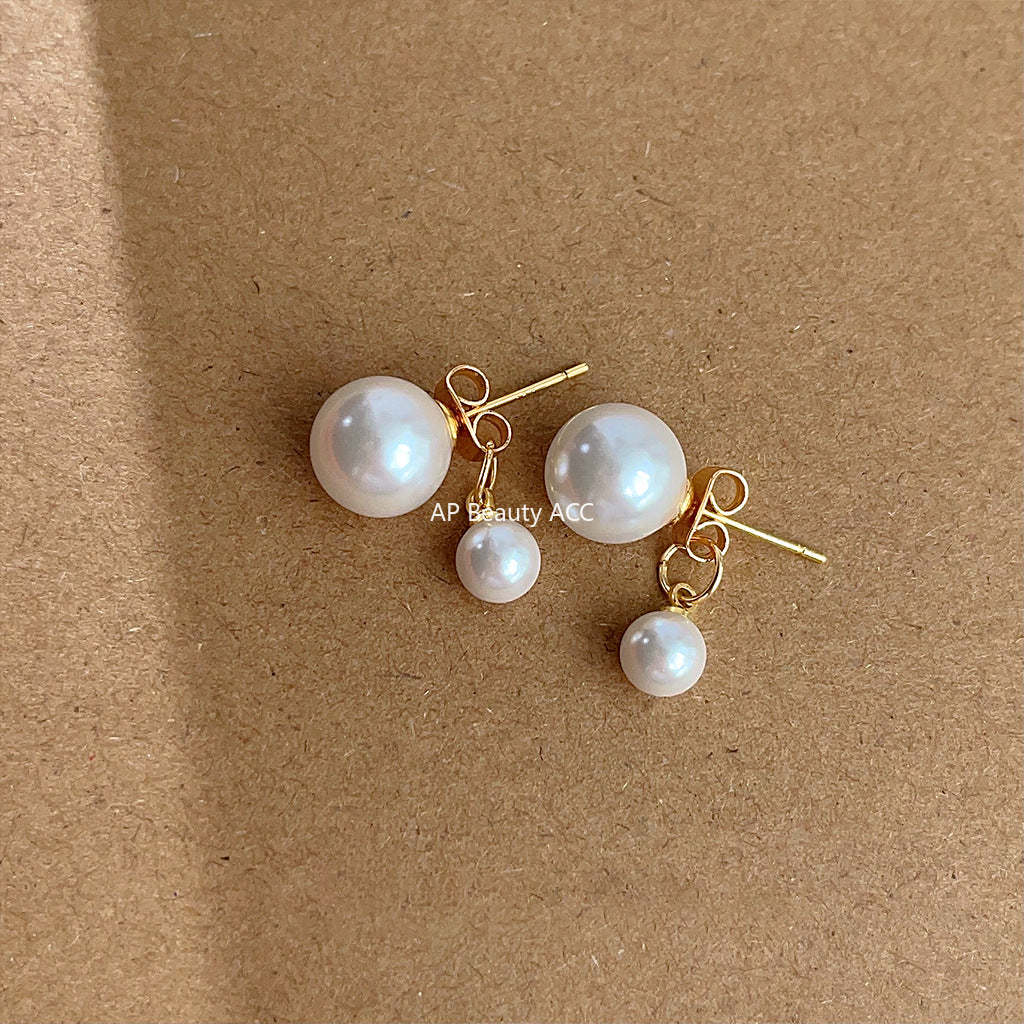 C관 - 글라스 진주 은침 귀걸이 [4001] 24.05-3