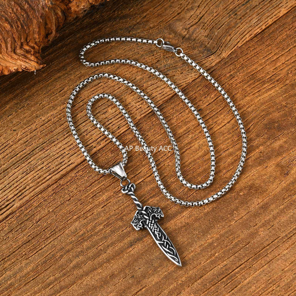 G관 - 스테인리스 스틸 켈트 검 펜던트 목걸이 [PN-2315] 25.12-3