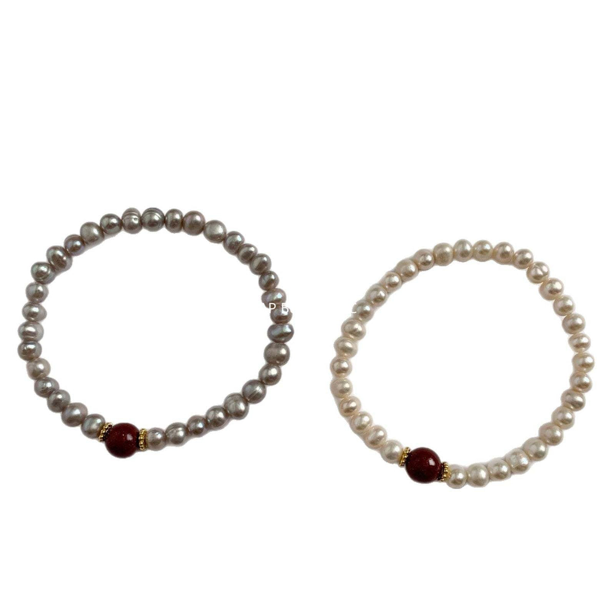 A관 - 천연 자금사 비즈 담수 진주 팔찌 [1637] 25.12-3