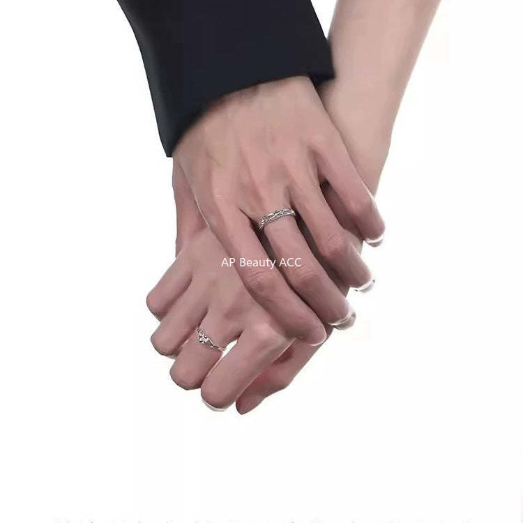 G관 - 플라워 가지 디자인 오픈형 커플 반지 [J2105] 25.03-4