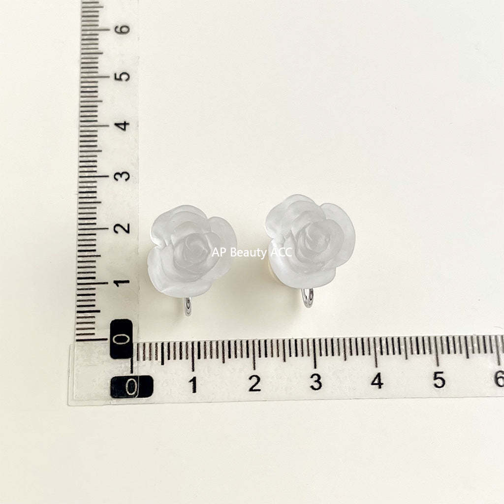 C관 - 큐빅 레진 진주 무피어싱 나선형 이어커프 귀걸이 [EJ0203F] 25.02-3