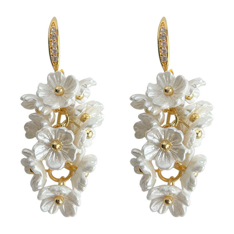 C관 - 미니 큐빅 꽃 모양 상큼한 여름 귀걸이 [4297] 24.06-3