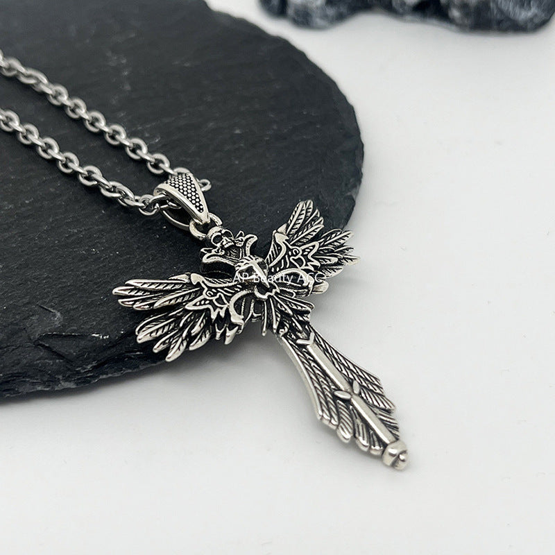 G관 - 호루스의 눈 해골 십자가 펜던트 목걸이 [X1189] 25.10-1