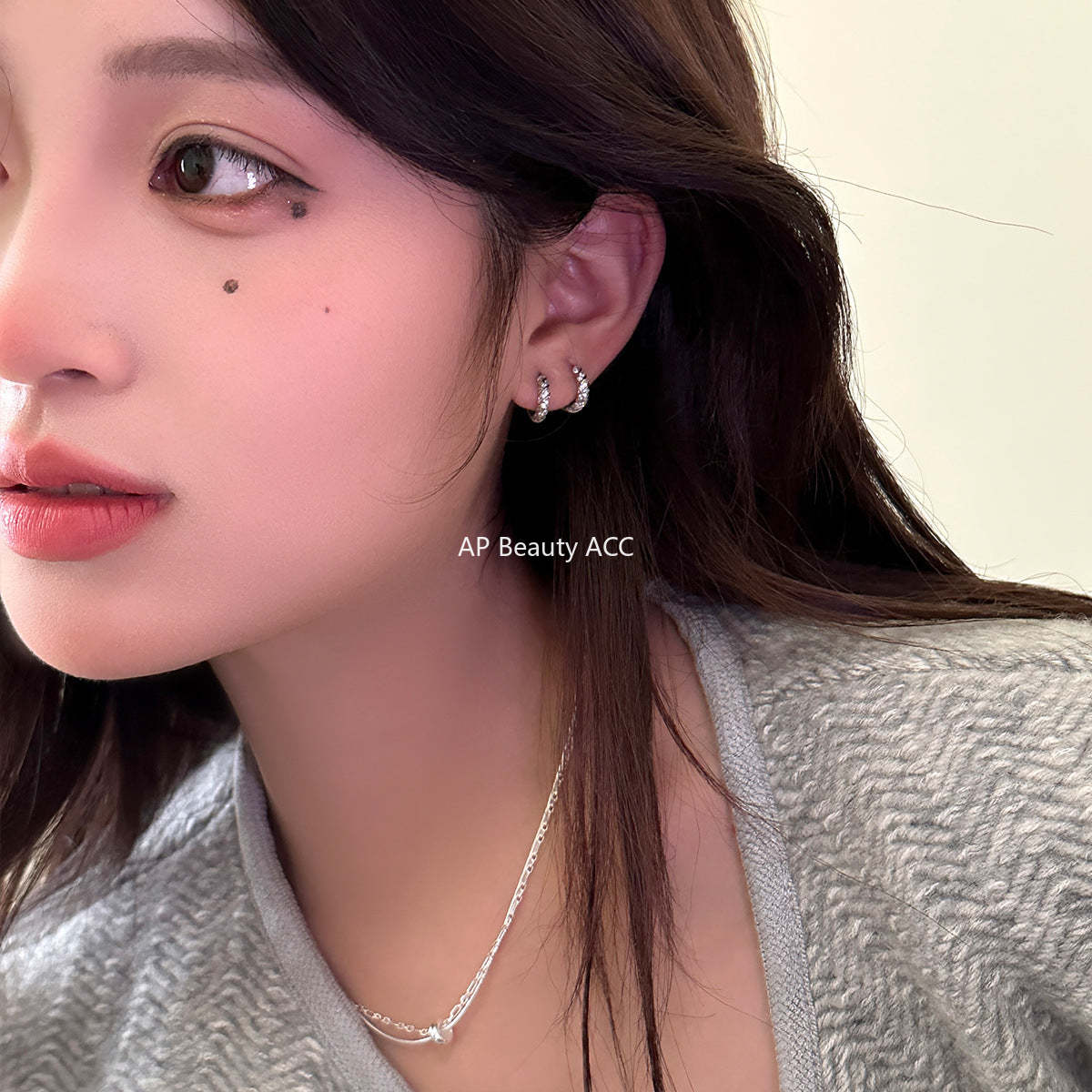 A관 - 925 은침 트위스트 디자인 귀걸이 [EH-1725] 25.01-2
