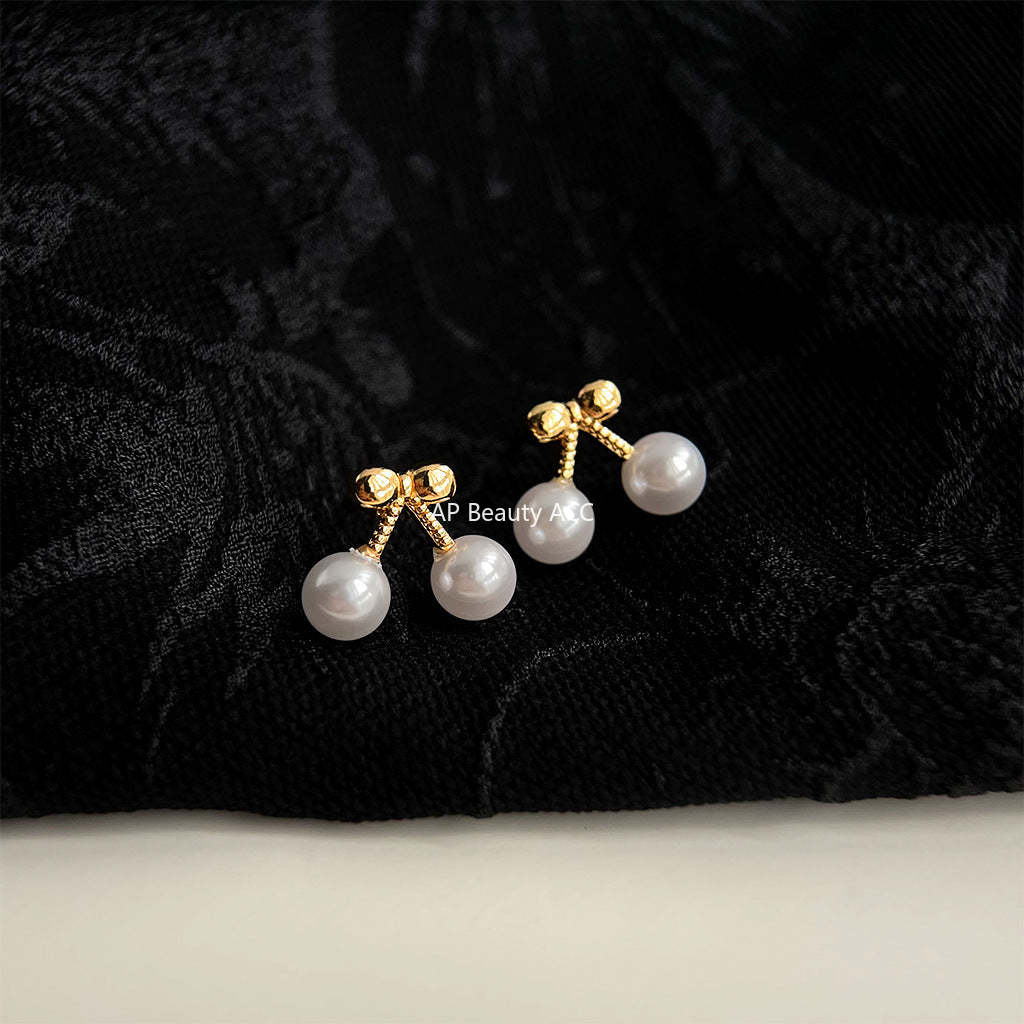 C관 - 14K 도금 체리 모양 상큼한 심플 귀걸이 [4433] 24.07-1