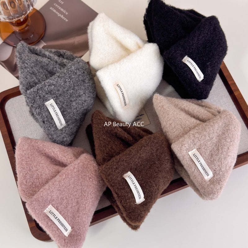 E관 - 모직 컬러 삼각형 대형 집게핀 [27721] 25.11-4