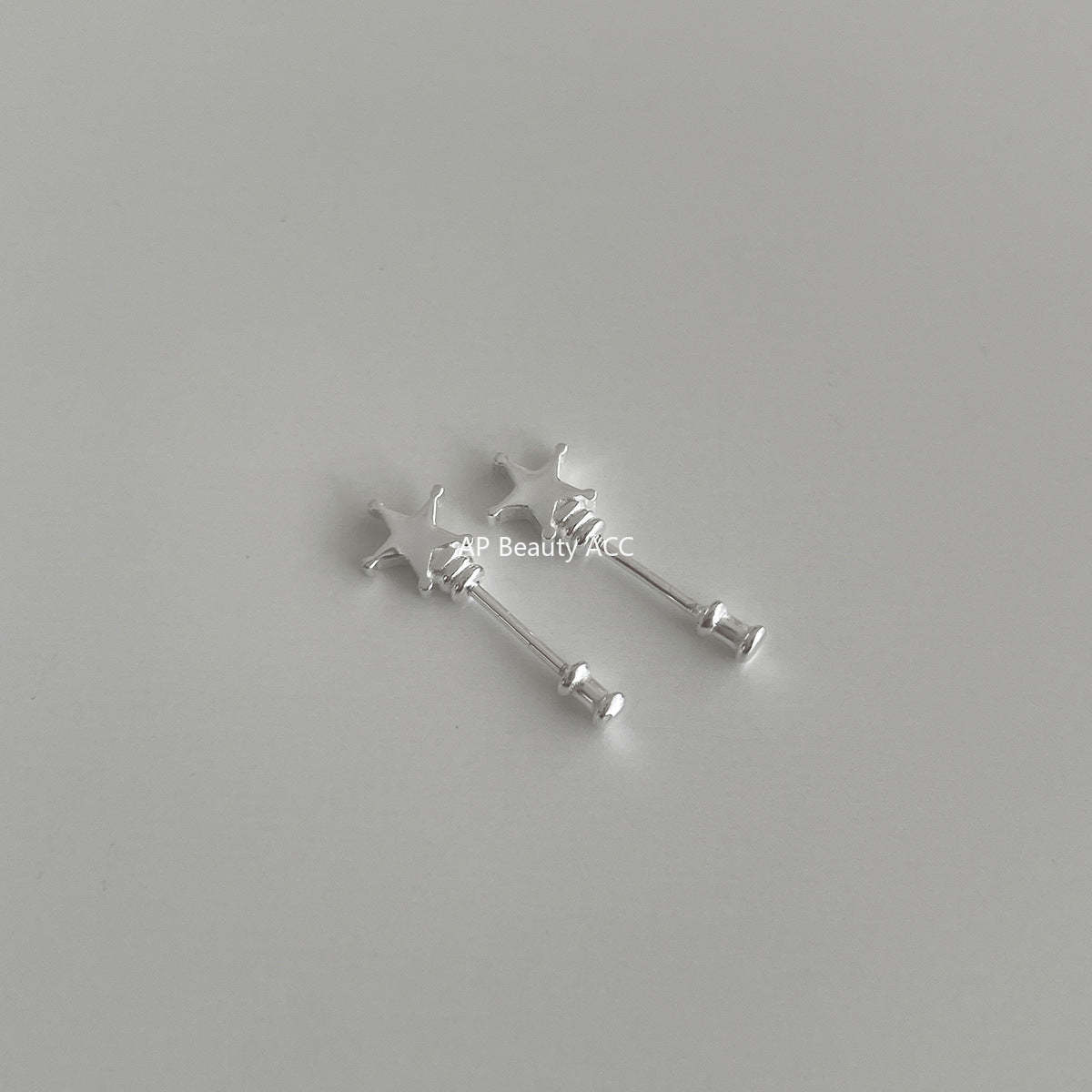 A관 - 925 은침 나비 별 피어싱 귀걸이 [EH-3792] 25.08-4