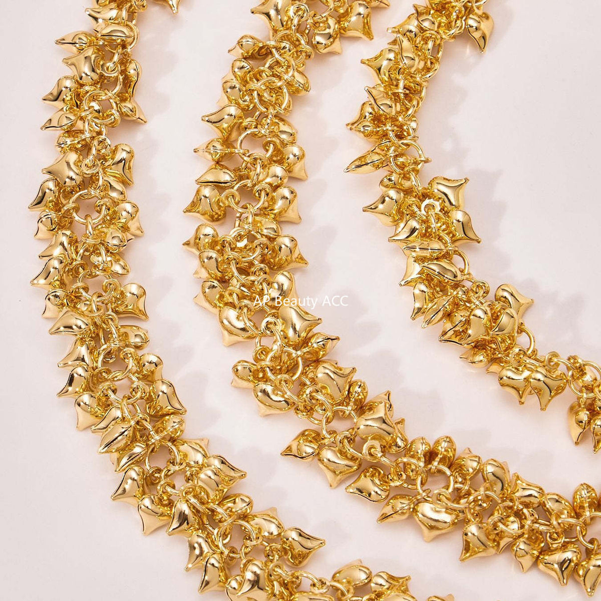 D관 - 미니 하트 펜던트 18K 도금 스테인리스 스틸 목걸이 [P1700] 25.11-3