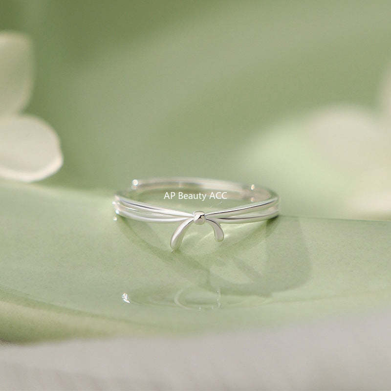 B관 - 925 실버 리본 디자인 반지 [YC4793R_1] 25.09-4