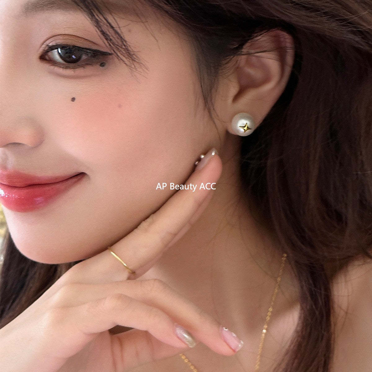 A관 - 925 은침 진주 별 스터드 귀걸이 [EH-3997] 25.10-2