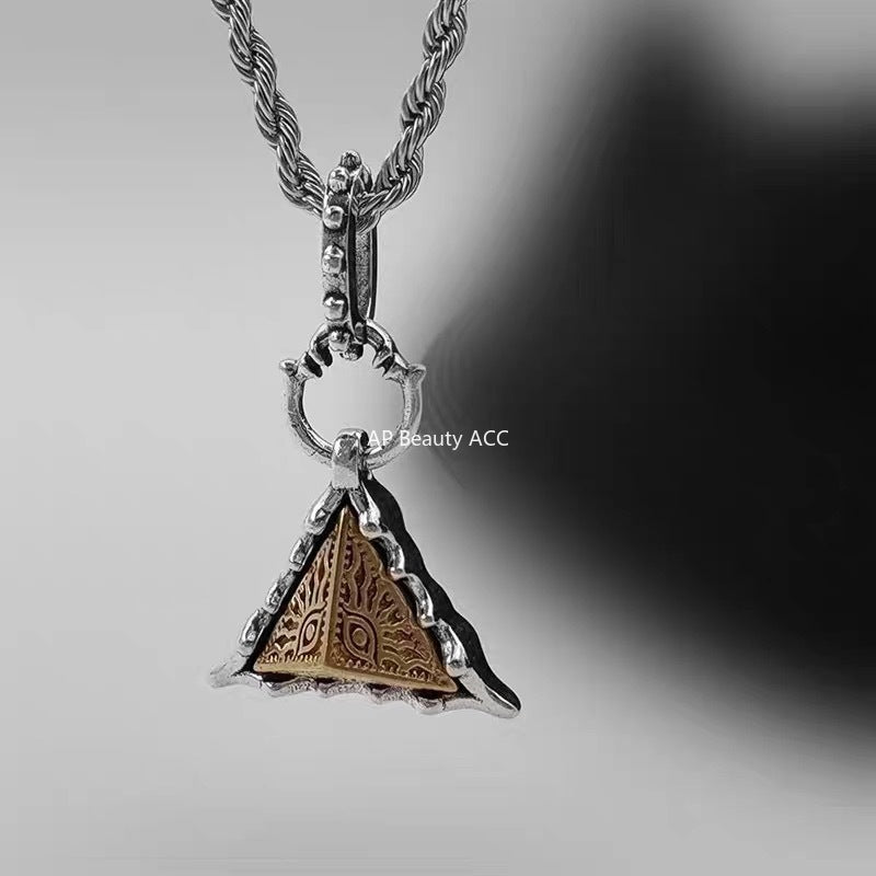 G관 - 호루스의 눈 삼각형 펜던트 체인 목걸이 [X1205] 25.10-2