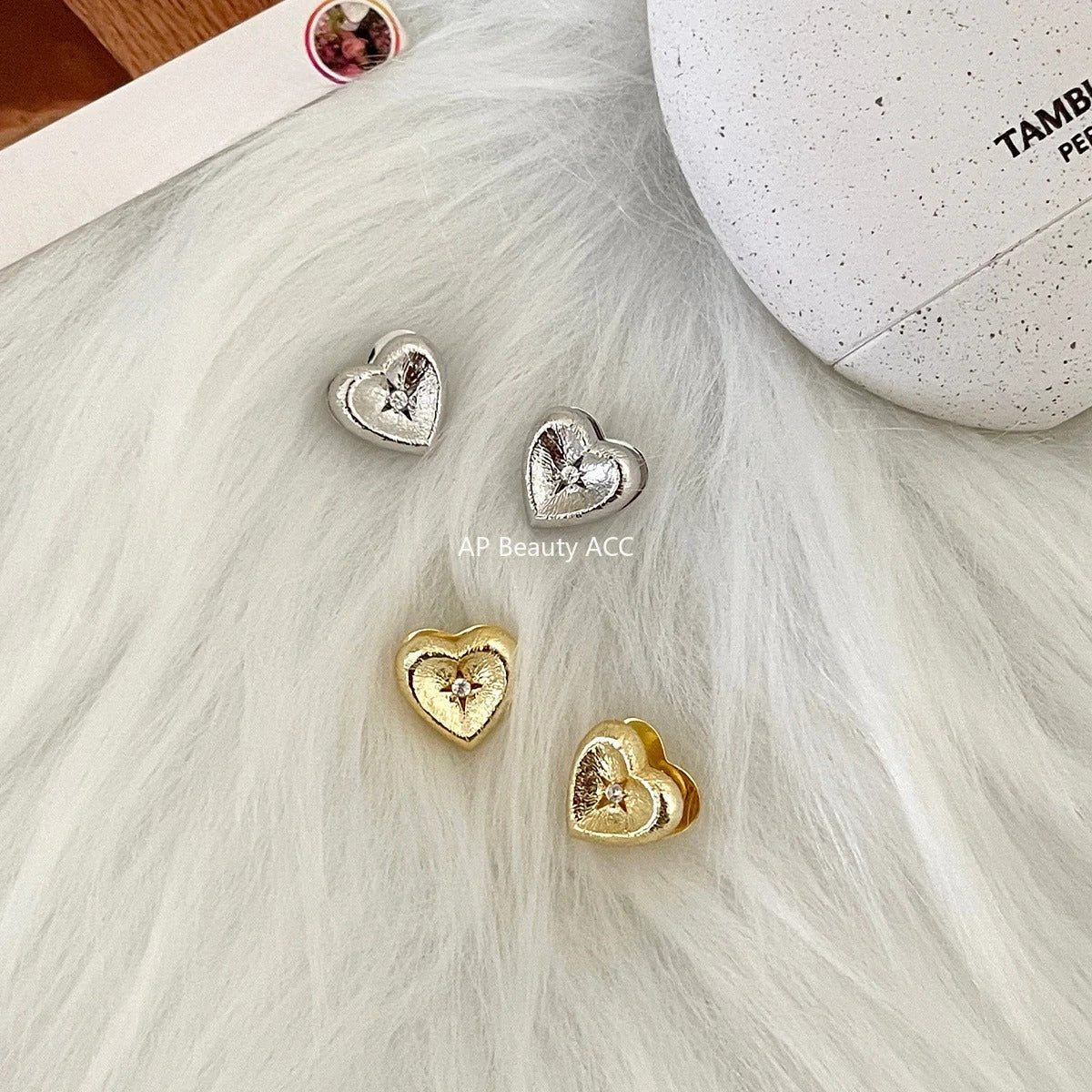 A관 - 925 은침 하트 큐빅 귀걸이 [EH-4013] 25.10-1