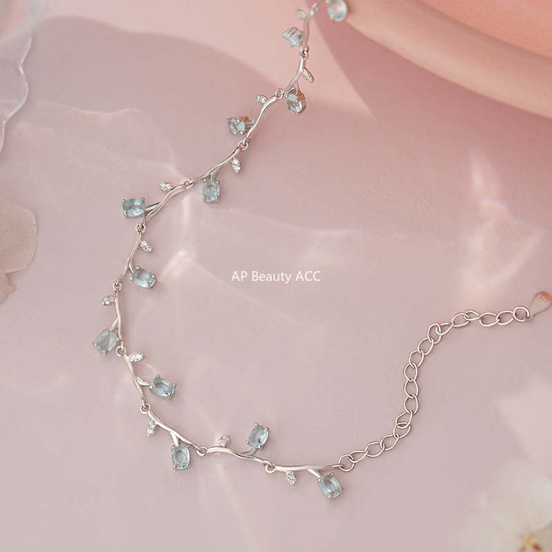 B관 - 925 실버 플라워 덩굴 큐빅 팔찌 [YC4383SL_1] 25.09-4