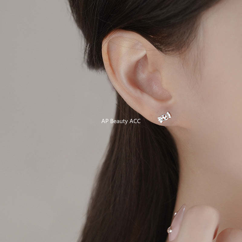 B관 - 999 실버 귀여운 별 사탕 디자인 귀걸이 [YC8280E_1] 25.03-3