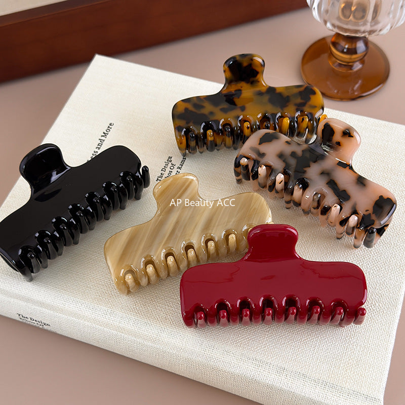 E관 - 컬러 아세테이트 올림머리 대형 집게핀 [27550] 25.10-1