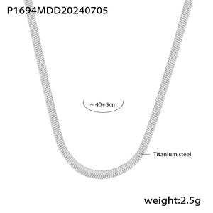 D관 - 캐주얼 럭셔리 감성 링 하트 모조 진주 태슬 펜던트 스테인리스 스틸 도금 목걸이 [P1694-P2013] 24.09-1