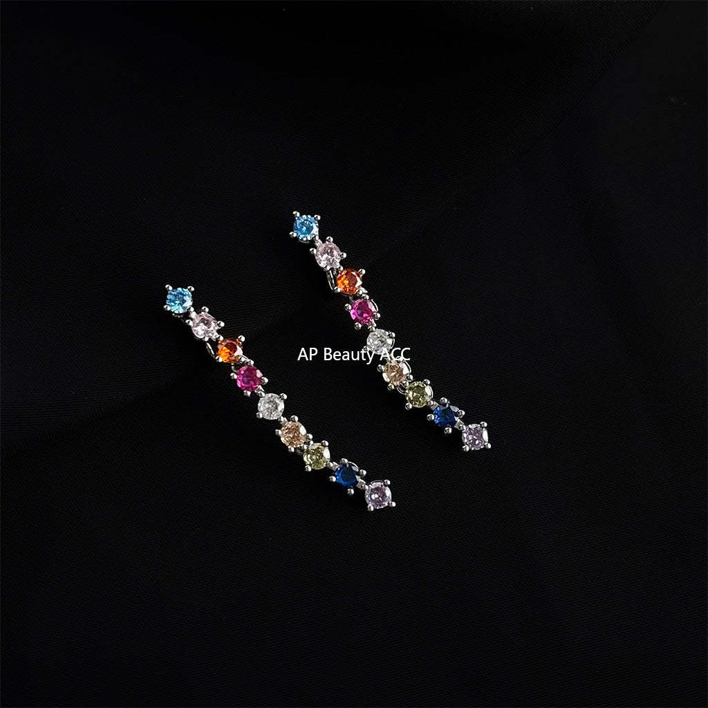 C관 - 큐빅 레진 진주 무피어싱 나선형 이어커프 귀걸이 [EJ0203F] 25.02-3