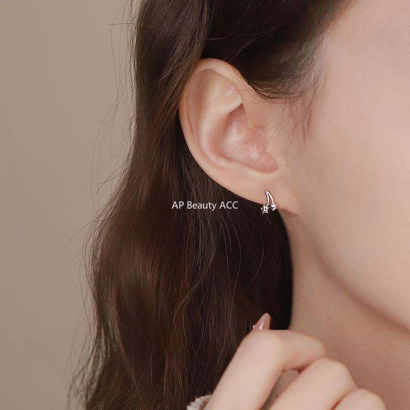 B관 - 925 실버 별 큐빅 포인트 귀걸이 [YC8024E_1] 25.04-2