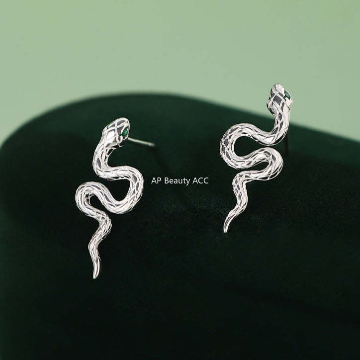 B관 - 925 실버 뱀 디자인 목걸이 귀걸이 [YC0107N_3 YC2057E_1] 24.10-2