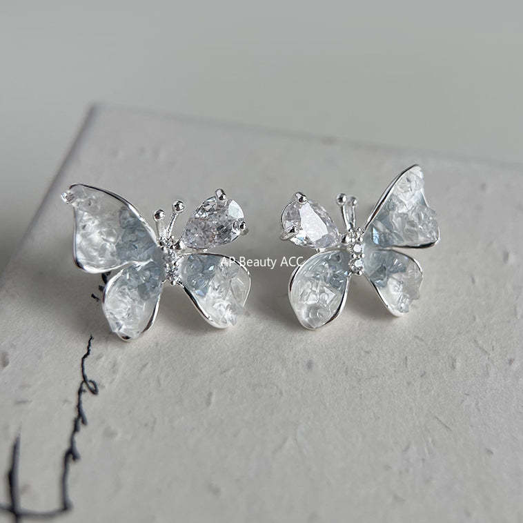 C관 - 유리 크리스탈 우아한 드롭형 귀걸이 [4298] 24.06-2