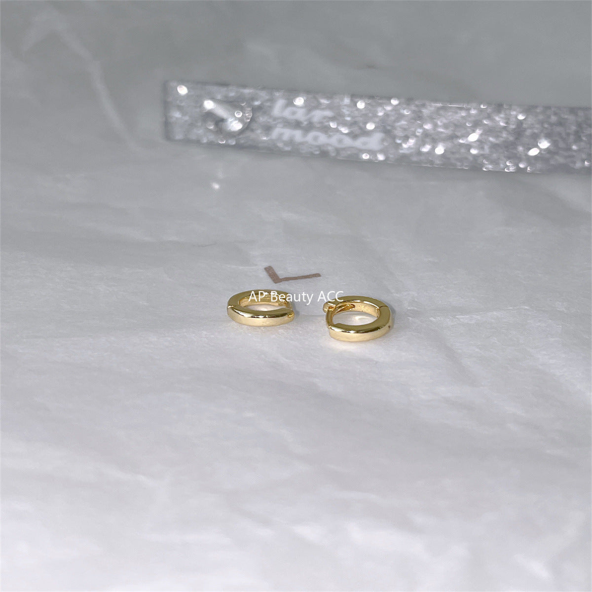 A관 - 925 실버 심플 미니 큐빅 링 귀걸이 [EH-4209] 25.10-3