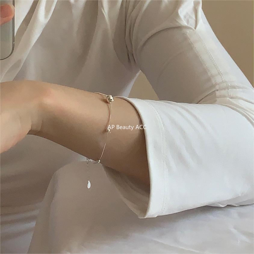F관 - 925 실버 원형 비즈 스네이크 체인 팔찌 [A349] 24.05-2