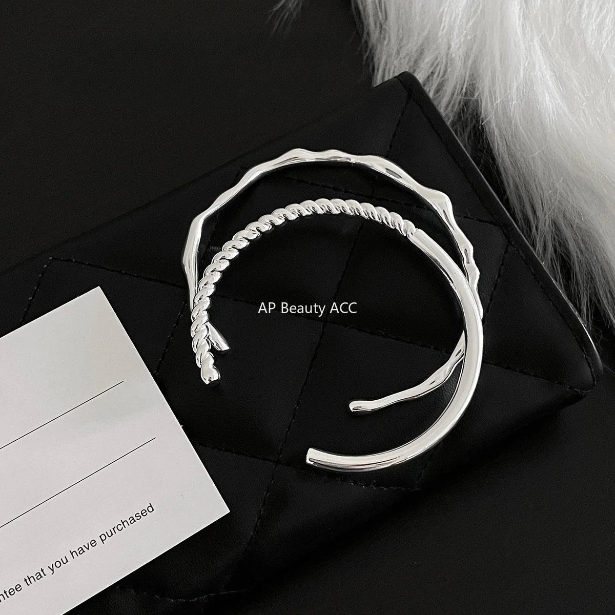 A관 - 불규칙 파도 모양 꼬임 오픈형 팔찌 [SL-483] 25.09-4