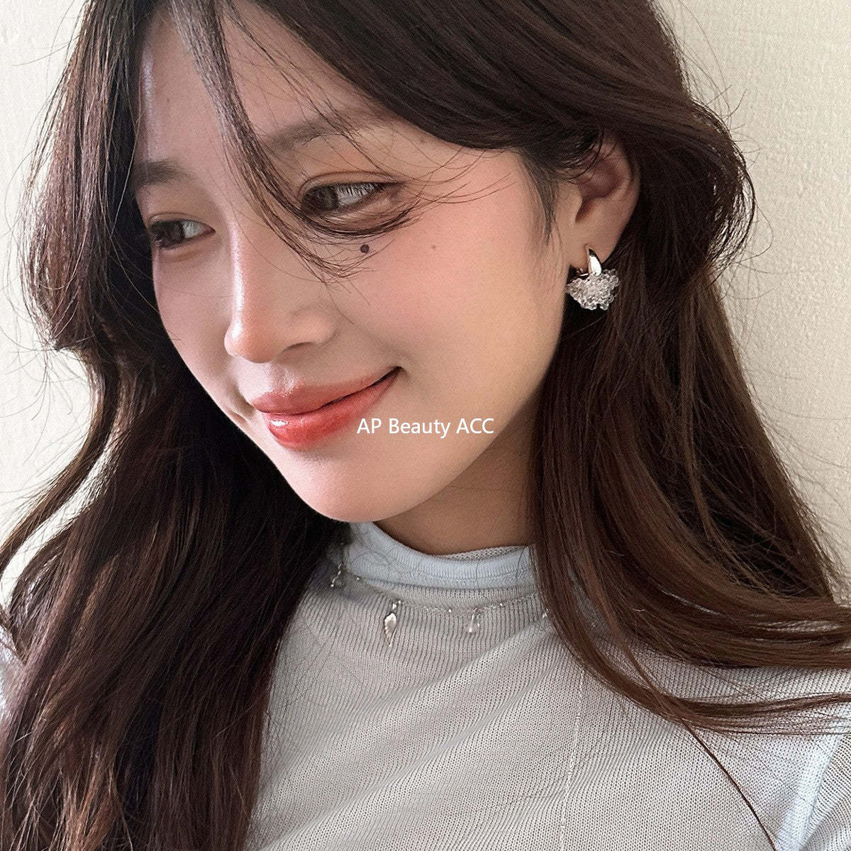 A관 - 큐빅 꽃다발 플라워 링 귀걸이 [EH-4170] 25.10-2