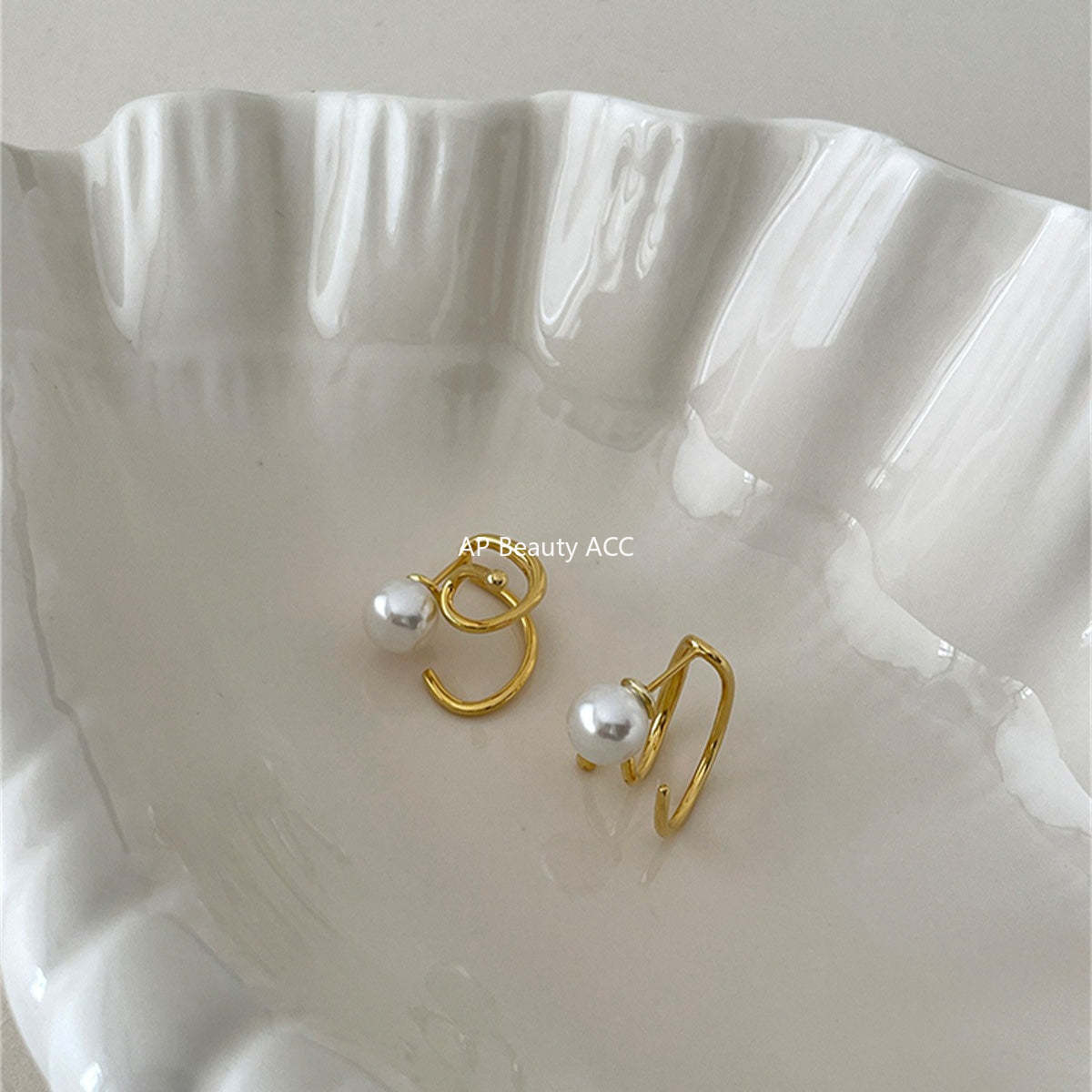 A관 - 925 은침 심플 라인 진주 스터드 귀걸이 [EH-4026] 25.10-4