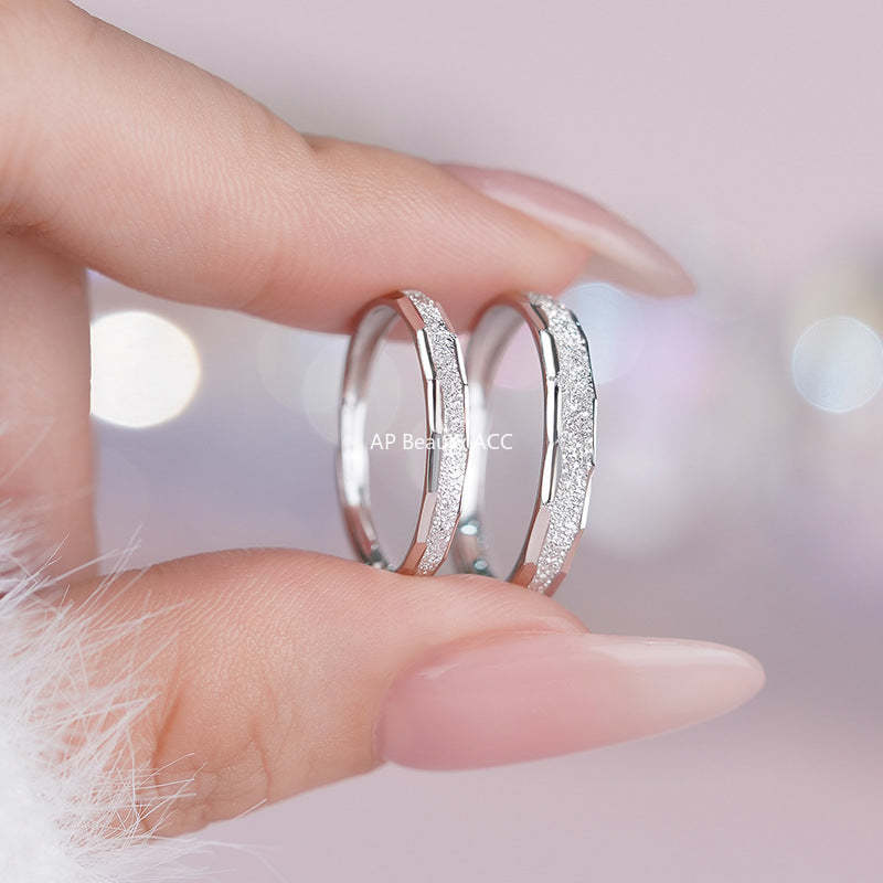 B관 - 999 실버 심플 미니 펀칭 링 커플 반지 [YC3129R_1] 25.10-4