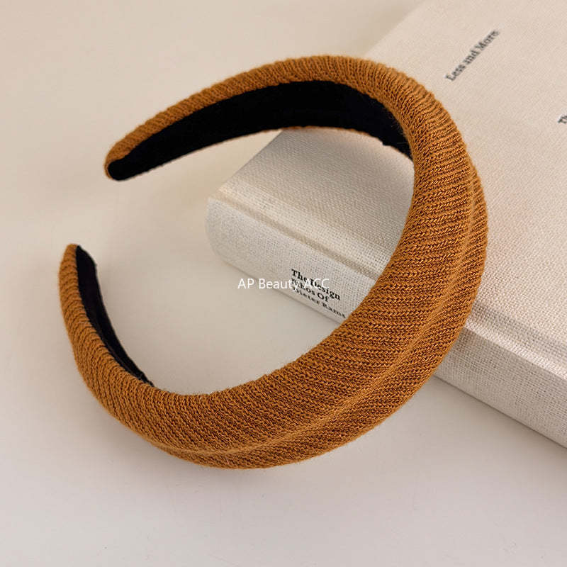 E관 - 컬러 니트 울 스펀지 머리띠 [27502] 25.09-4