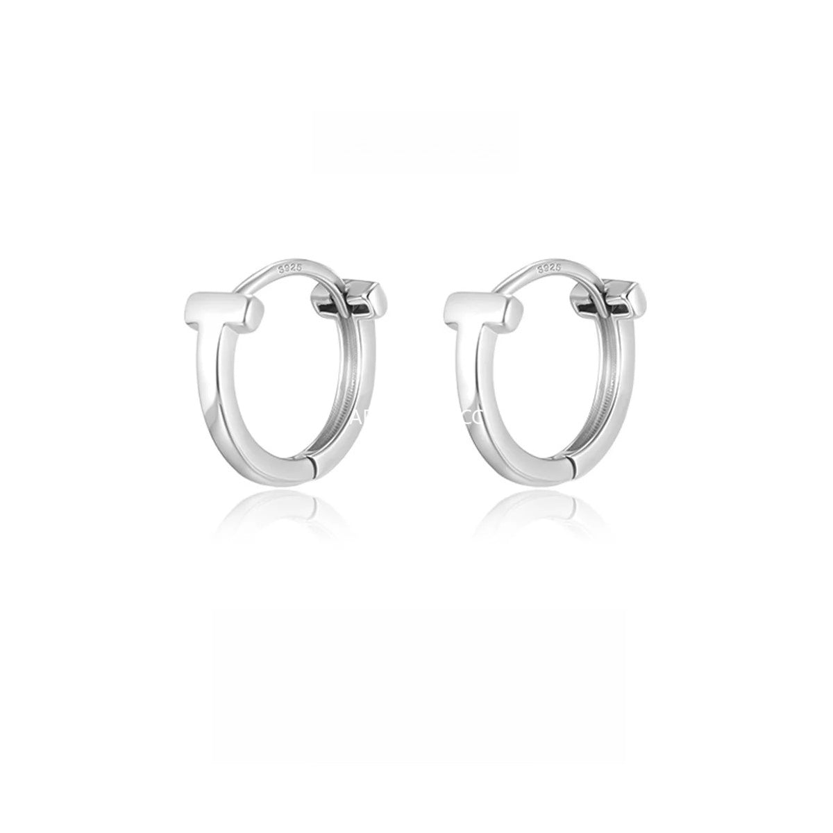 A관 - 925 은침 꼬임 나비 플라워 T자 링 귀걸이 [EH-4060] 25.09-4