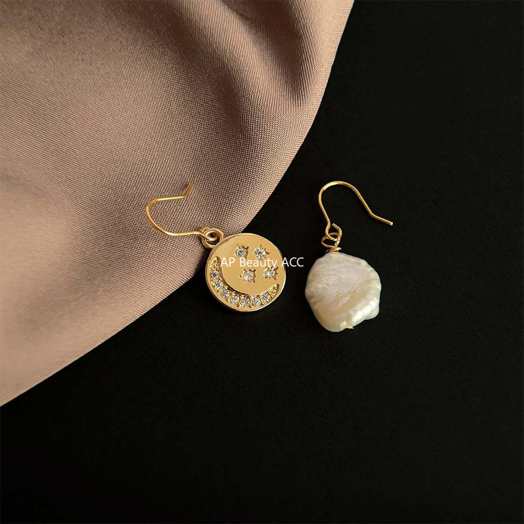 C관 - 업그레이드 18K 도금 바르토크 디자인 담수 진주 귀걸이 [3789] 24.05-1