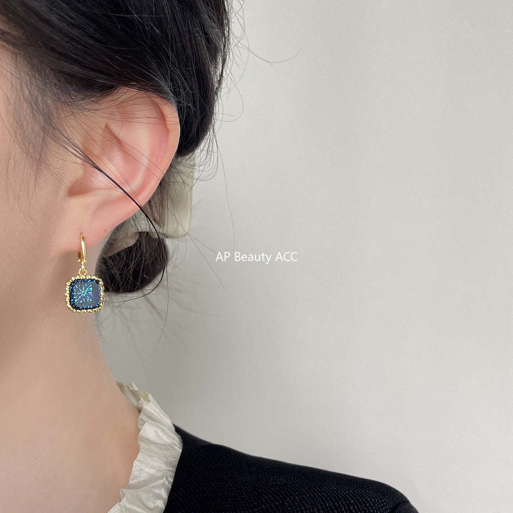 C관 - 색상 전환 유리 크리스탈 독창적 귀걸이 [4064] 24.06-1