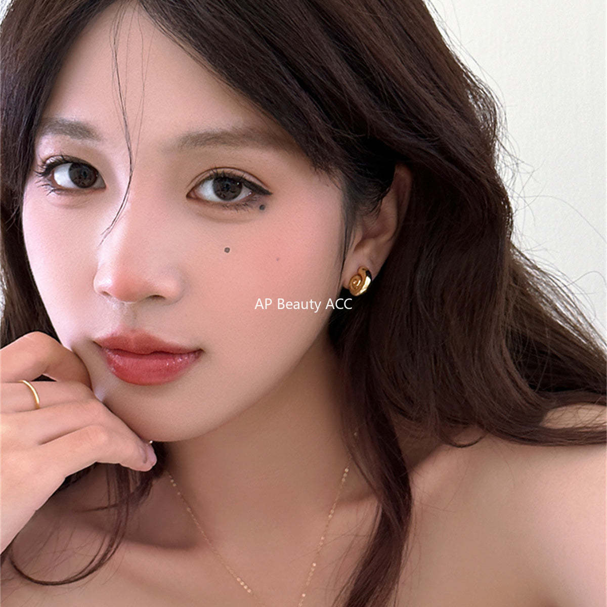 A관 - 나선형 조개 디자인 925 은침 귀걸이 [EH-3821] 25.08-2